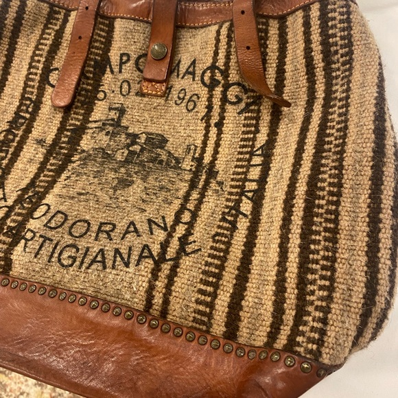 Campomaggi tapestry bag tote! Large! Beautiful - Picture 3 of 16